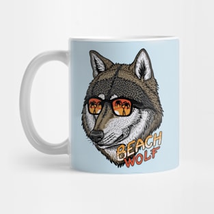 Beach Wolf Mug